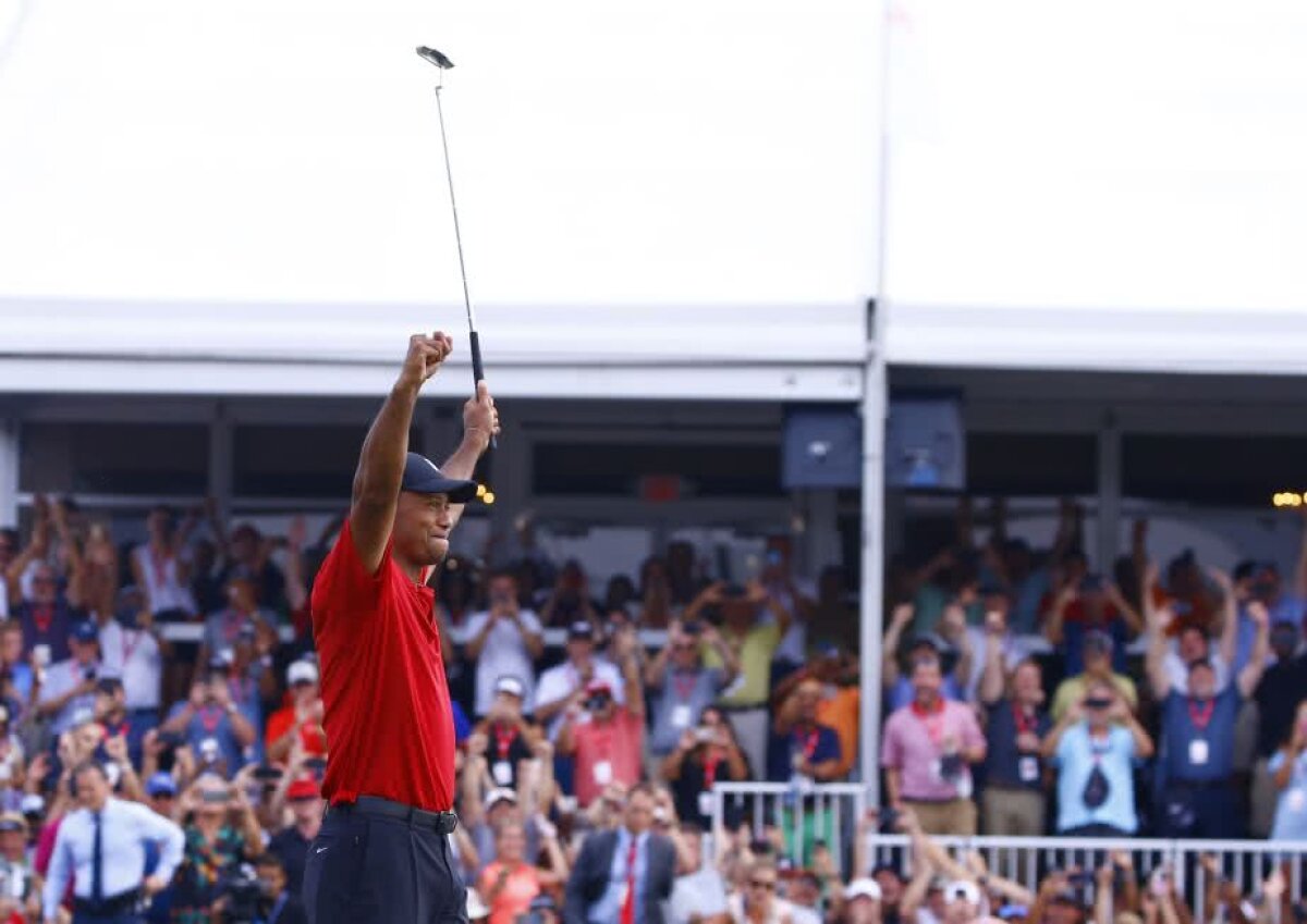 FOTO Tiger Woods, în lacrimi după primul turneu câștigat în ultimii 5 ani: "A fost greu să nu plâng după ultima gaură"