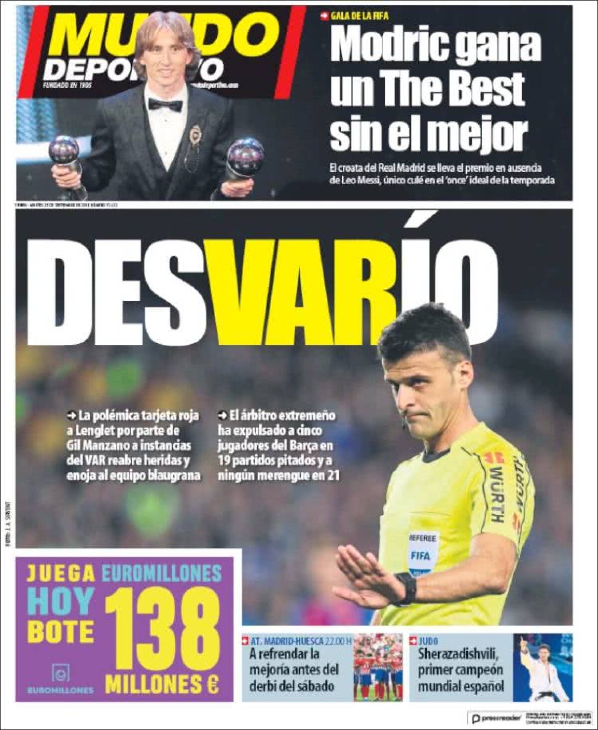 Ce scriu azi ziarele de sport din lume (25 septembrie 2018)