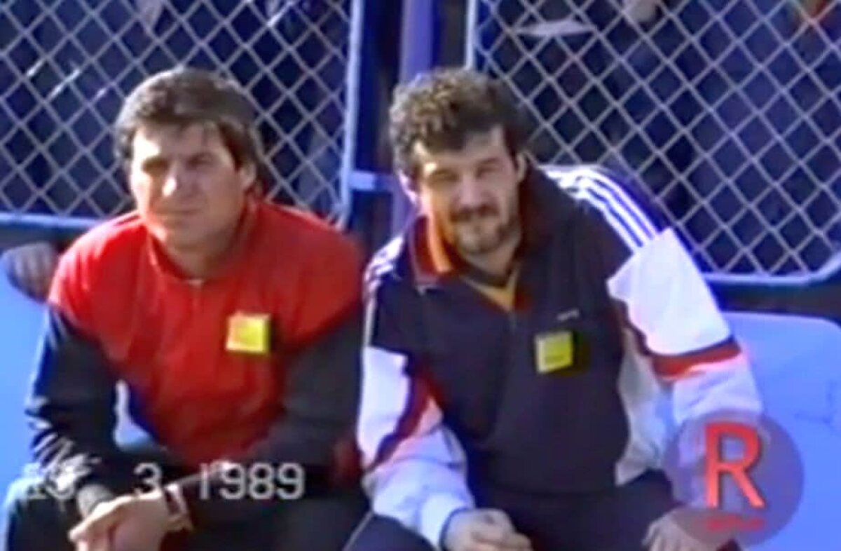 VIDEO Ca la 30 de ani » Imagini GENIALE cu Gigi și Victor Becali în '89, la prima lor apariție în anturajul "naționalei" :D
