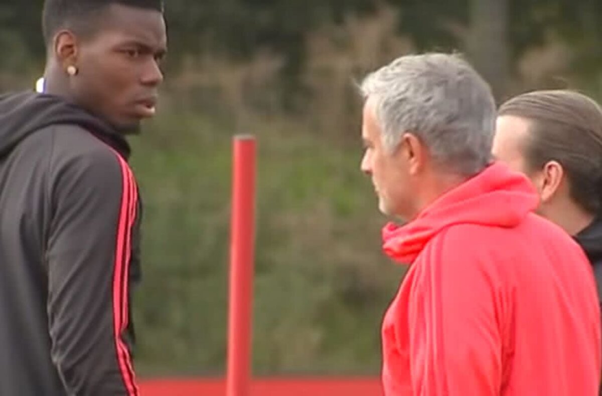 VIDEO Tensiune maximă la Manchester United! Cum a reacționat Pogba la întâlnirea cu Mourinho