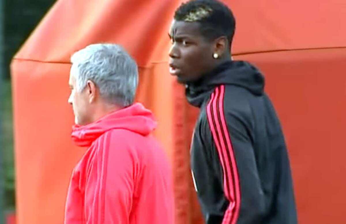 VIDEO Tensiune maximă la Manchester United! Cum a reacționat Pogba la întâlnirea cu Mourinho