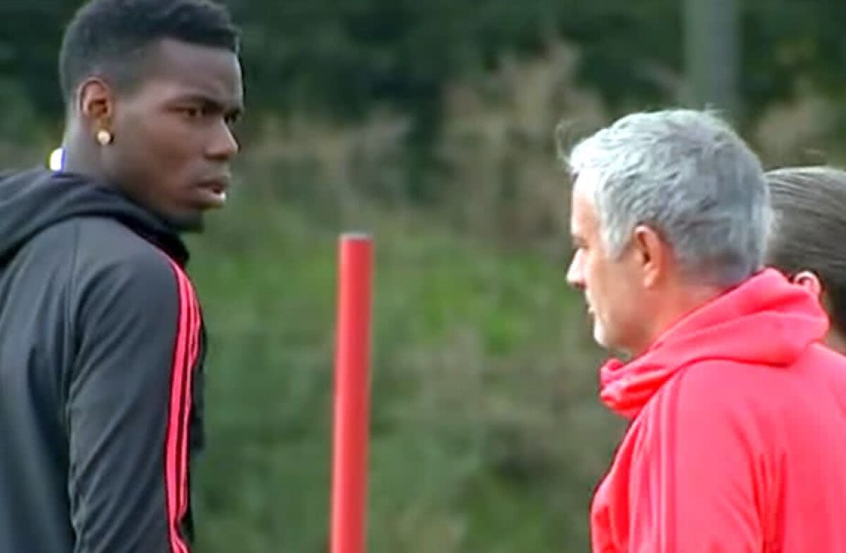 VIDEO Tensiune maximă la Manchester United! Cum a reacționat Pogba la întâlnirea cu Mourinho