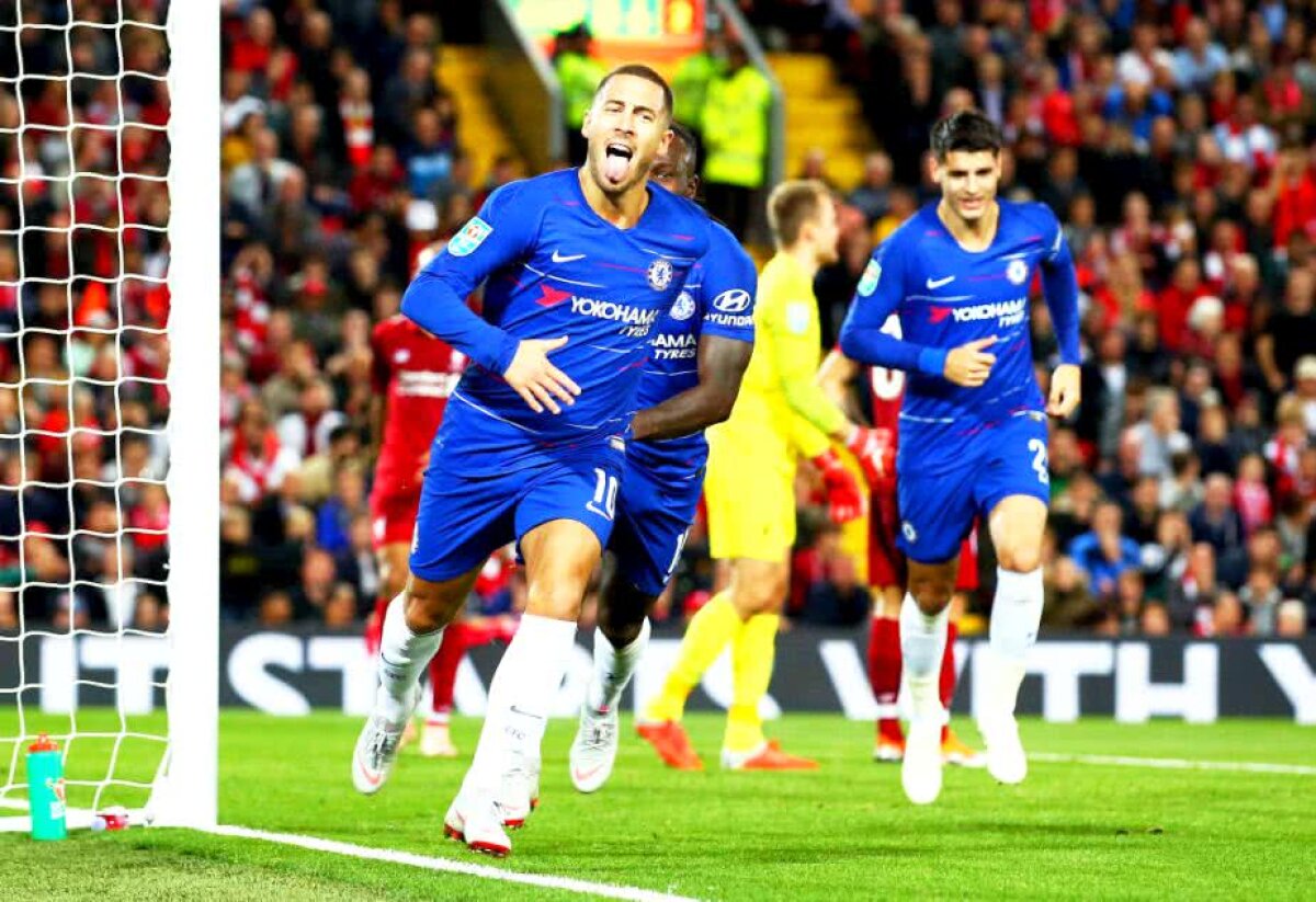 Liverpool - Chelsea 1-2 // VIDEO Eden Hazard a marcat golul începutului de sezon » Cursa fabuloasă care îi face invidioși pe Maradona și Messi 