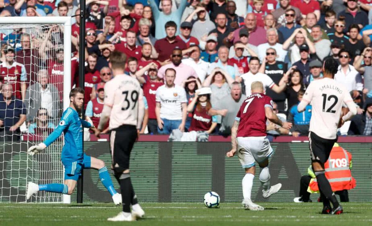 WEST HAM - MAN UNITED 3-1 // FOTO Jose Mourinho e pe marginea prăpastiei! Manchester United pierde usturător în deplasarea de la West Ham