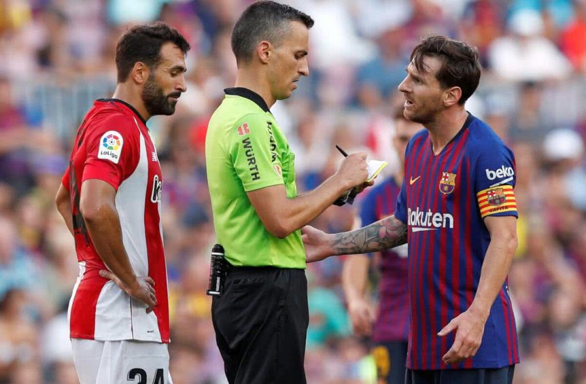 GALERIE FOTO Messi a făcut scandal după meci! Ce a scris arbitrul în raportul de joc