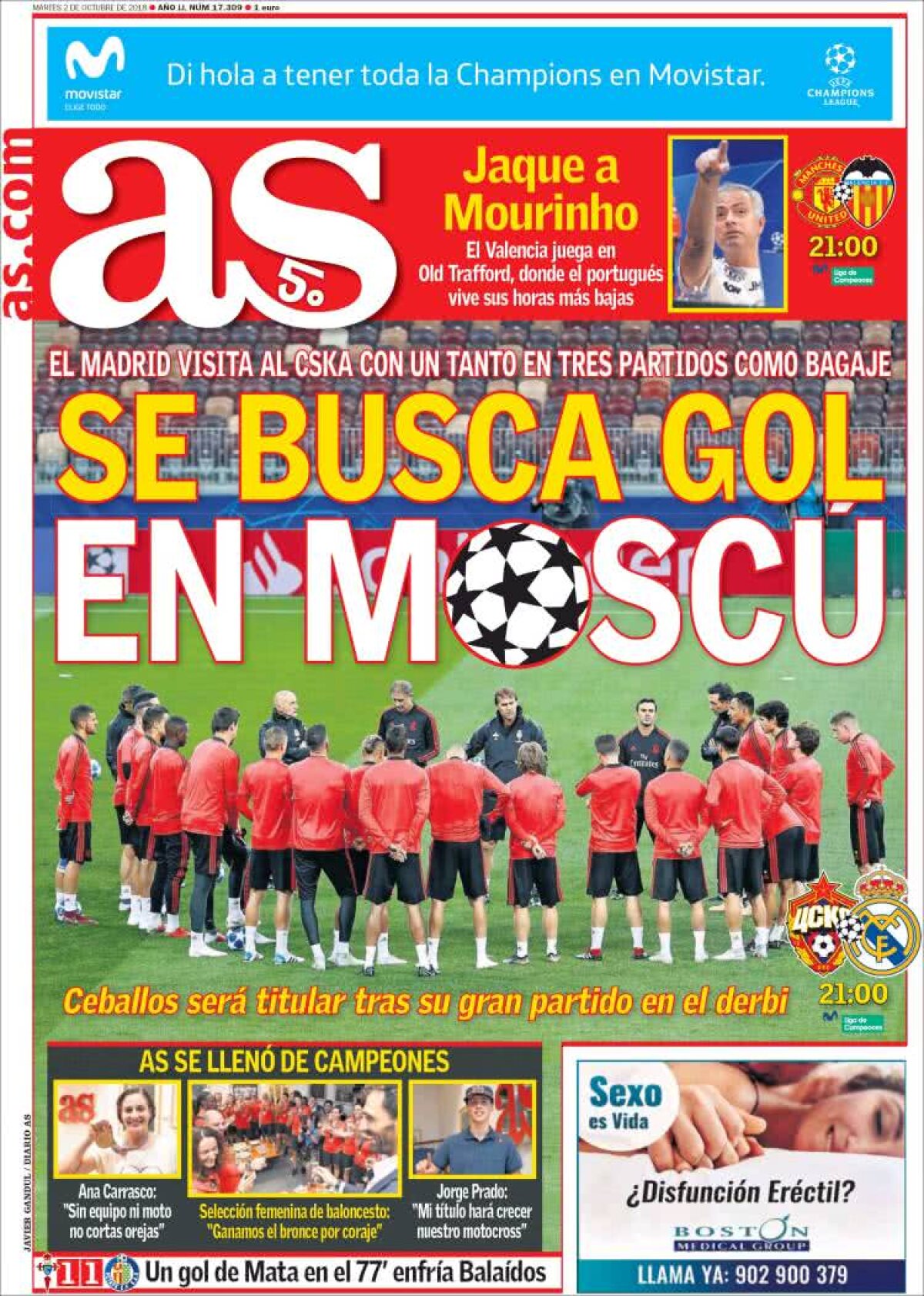 Ce scriu azi ziarele de sport din lume (2 octombrie 2018)