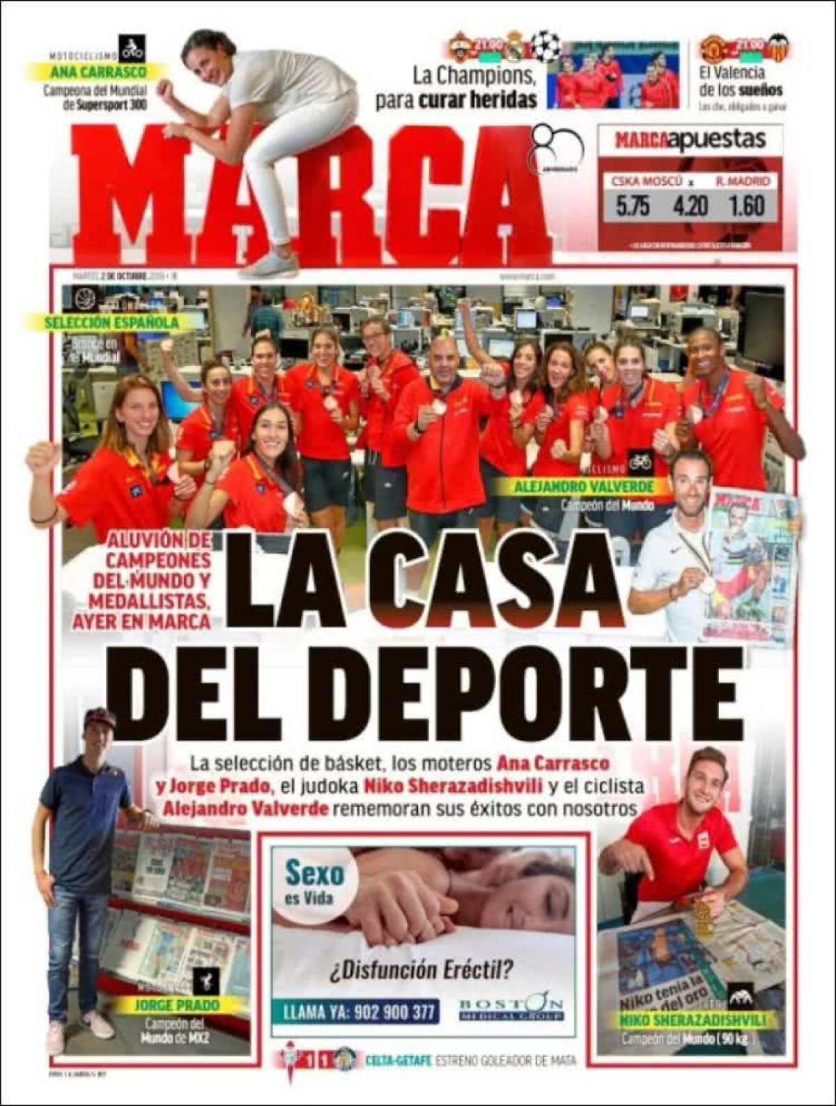 Ce scriu azi ziarele de sport din lume (2 octombrie 2018)