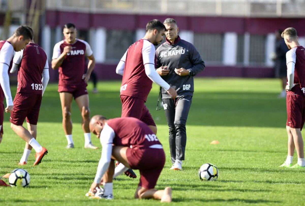 FOTO + VIDEO Daniel Pancu, primul antrenament în calitate de antrenor al Rapidului + cine și-a făcut apariția pe Giulești