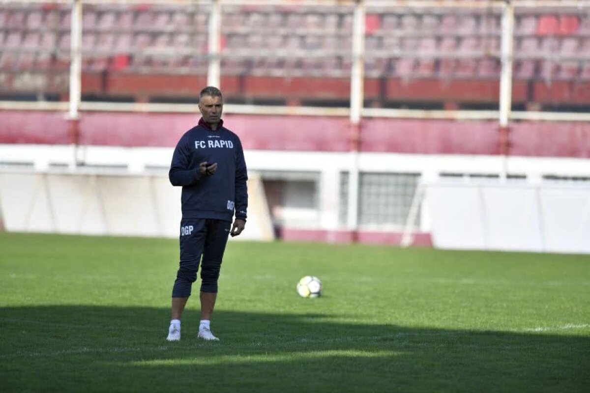 FOTO + VIDEO Daniel Pancu, primul antrenament în calitate de antrenor al Rapidului + cine și-a făcut apariția pe Giulești