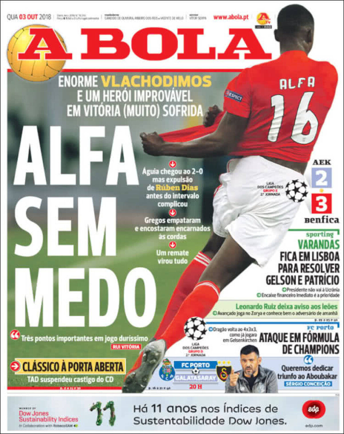 Ce scriu azi ziarele de sport din lume (3 octombrie 2018)