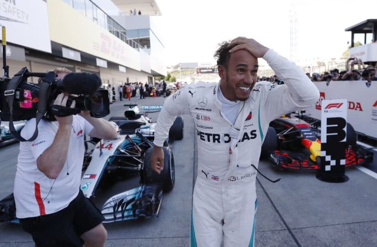 GALERIE FOTO Hamilton e tot mai aproape de un titlu de campion! Cursă perfectă pentru Lewis + DEZASTRU pentru Ferrari