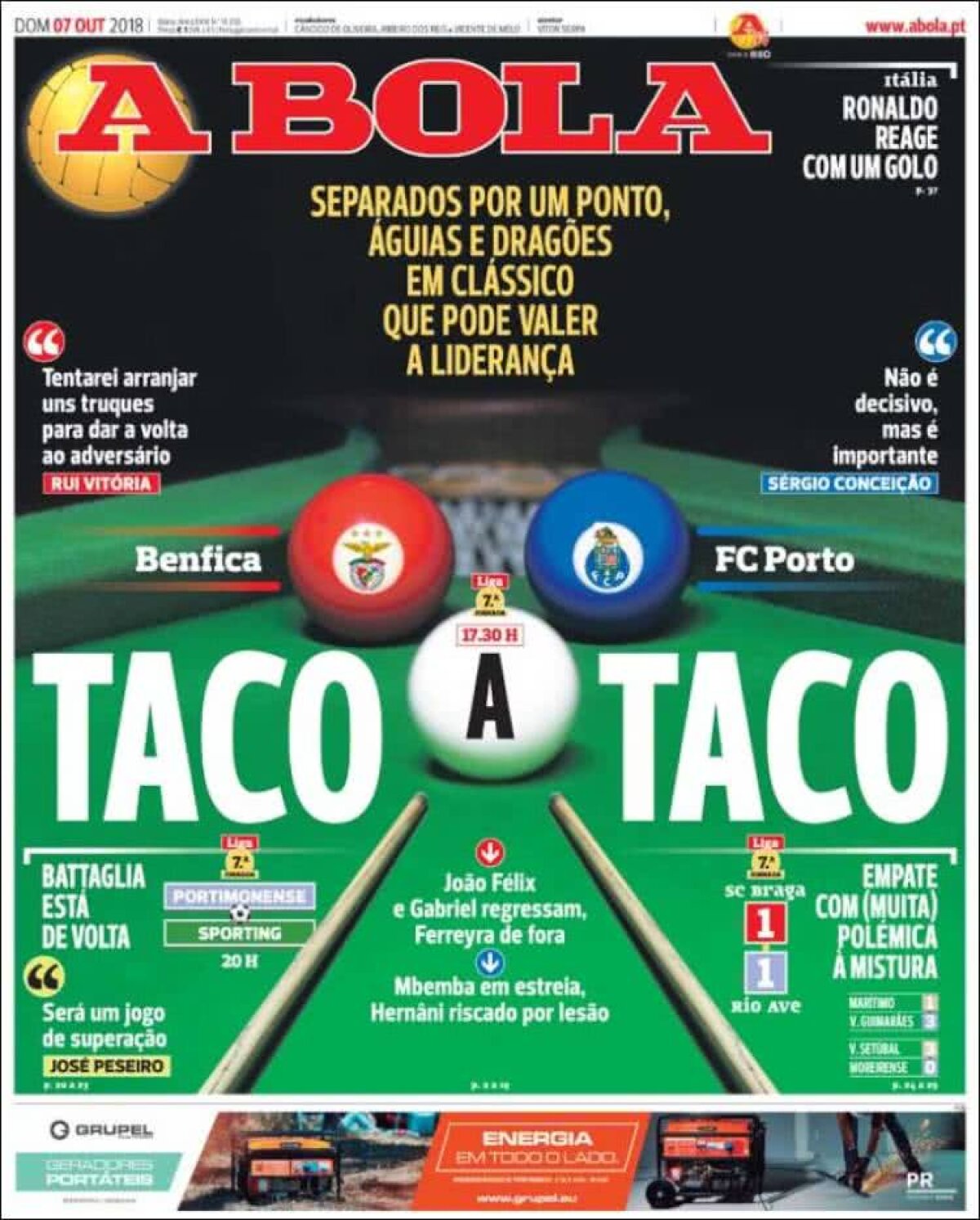 Ce scriu azi ziarele de sport din lume (7 octombrie 2018)