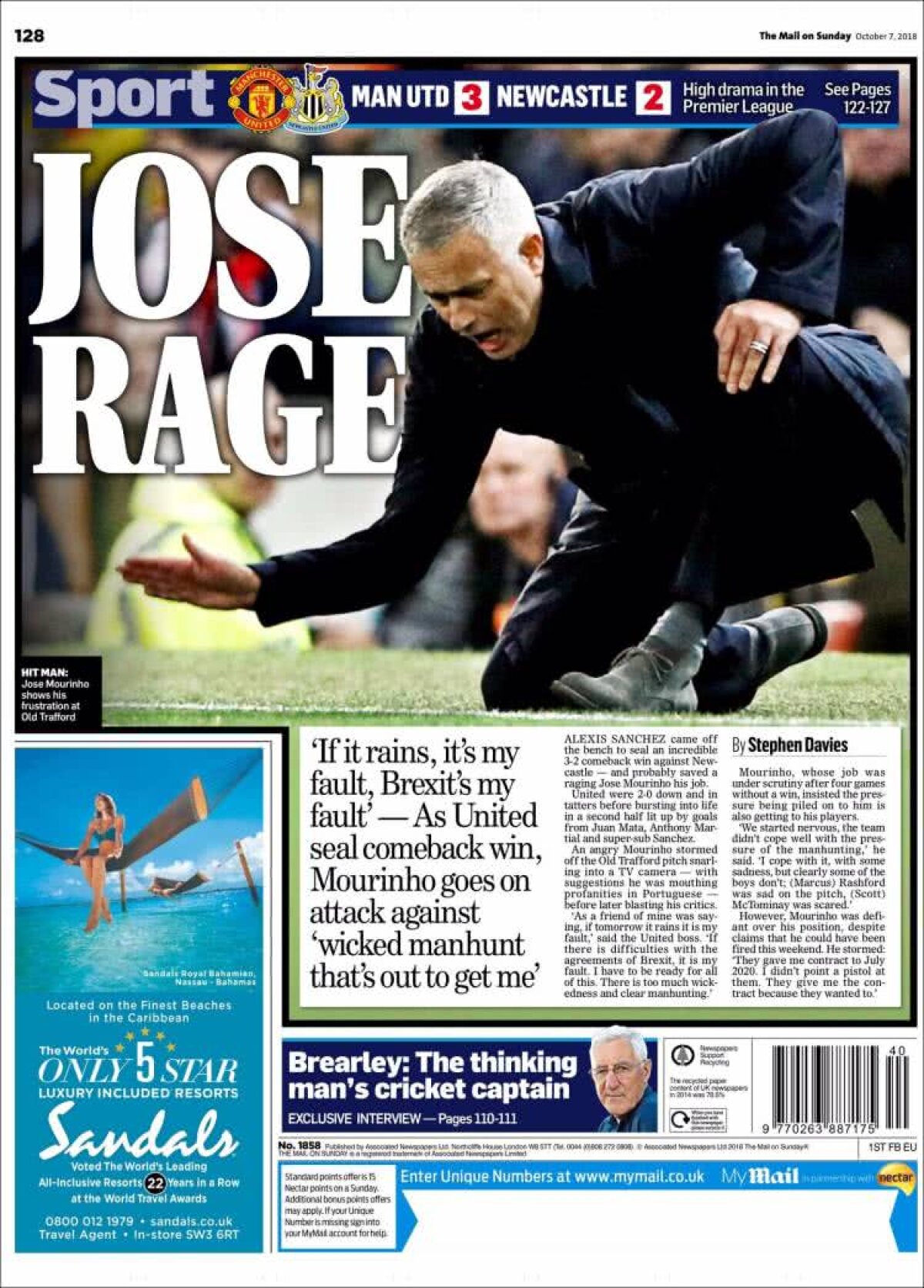 Ce scriu azi ziarele de sport din lume (7 octombrie 2018)