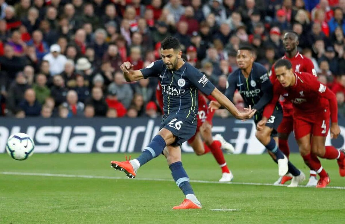 LIVERPOOL - MANCHESTER CITY 0-0 // Marile favorite la titlu au dezamăgit în derby-ul etapei din Premier League » Echipa lui Guardiola  a ratat un penalty în minutul 85