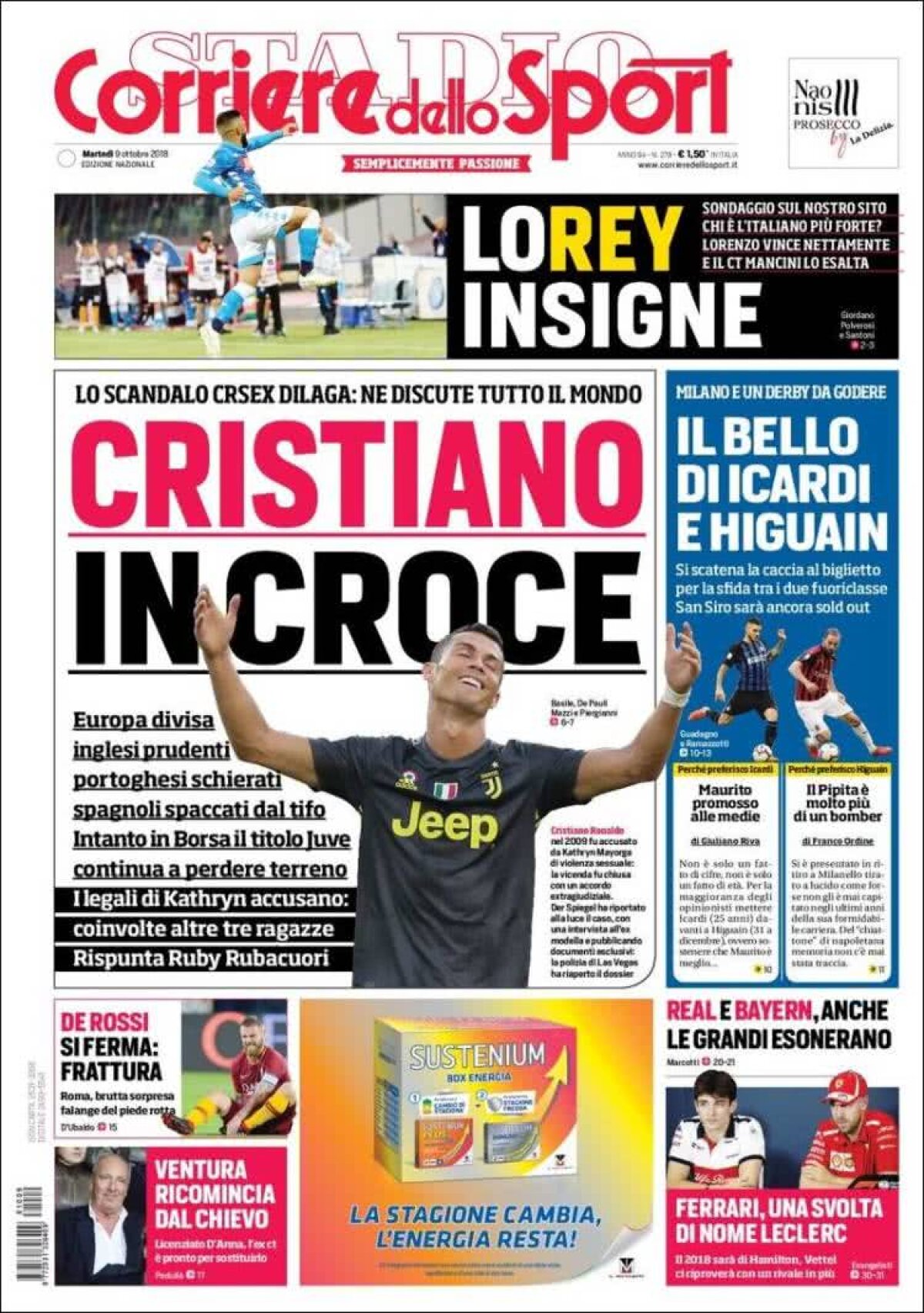 Ce scriu azi ziarele de sport din lume (9 octombrie 2018)