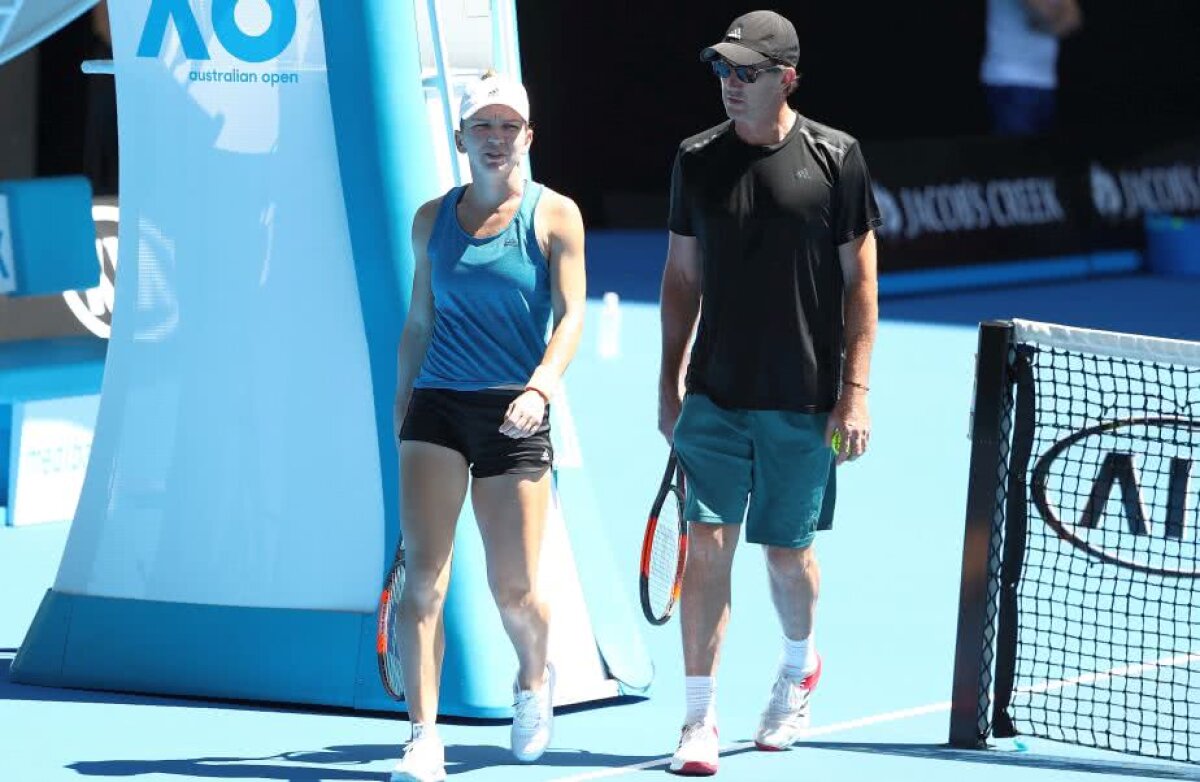 FOTO Simona Halep se pregătește de revenirea pe teren! S-a antrenat azi + dialog amuzant cu Darren Cahill pe Instagram: "Văd că deja stăpânește distrugerea rachetei"