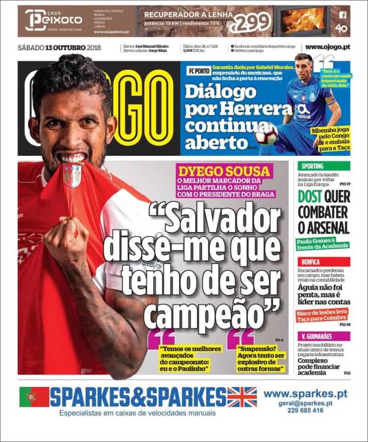 Ce scriu azi ziarele de sport din lume (13 octombrie 2018)