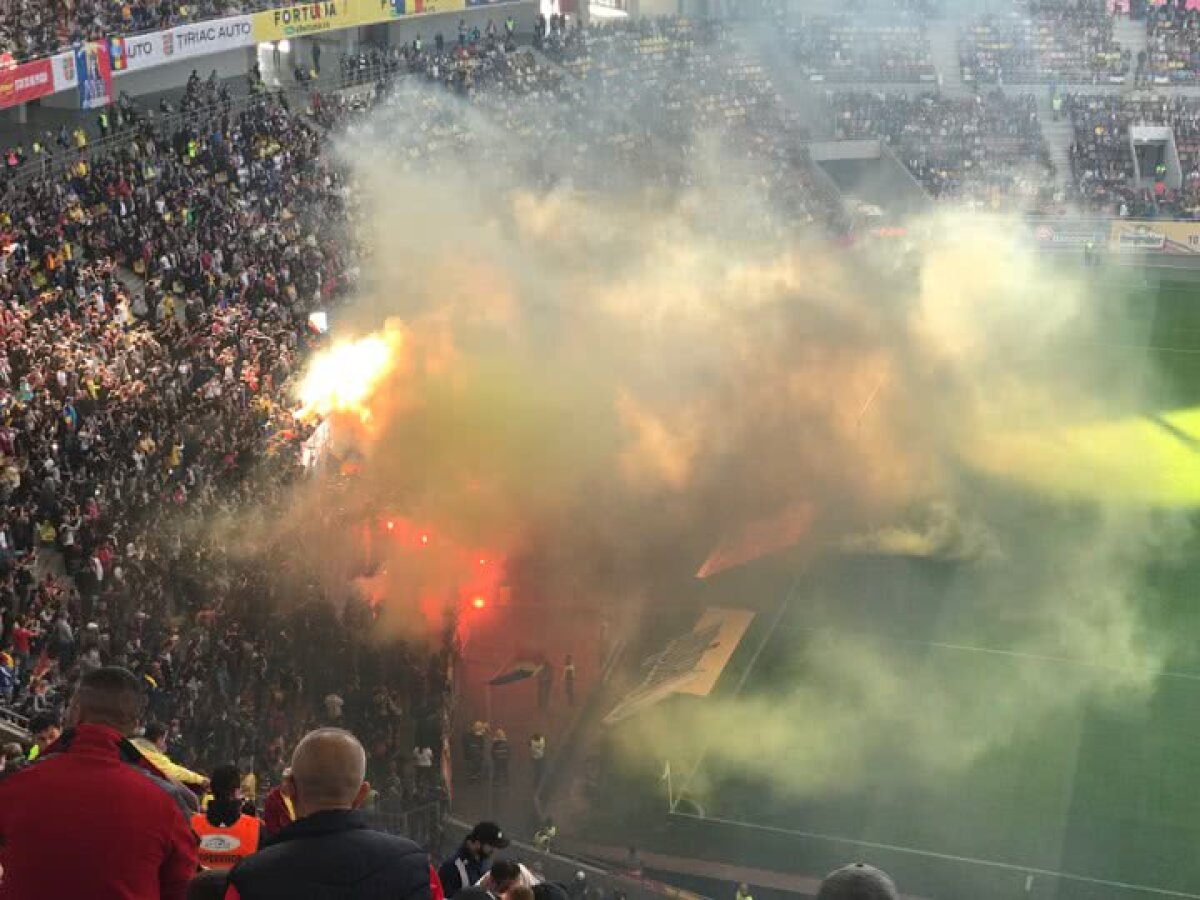 FOTO România poate avea avea terenul suspendat după meciul cu Serbia! Partida a fost oprită în debut!