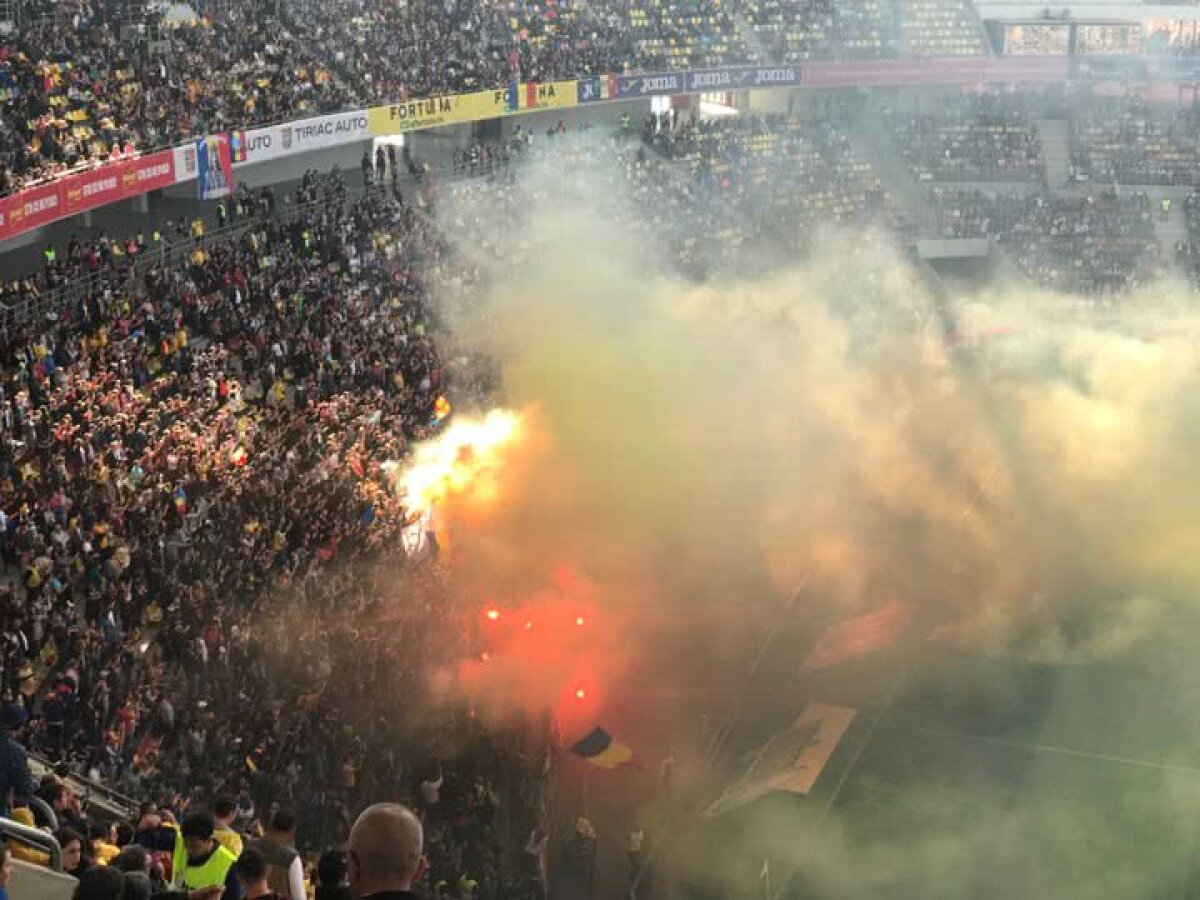 FOTO România poate avea avea terenul suspendat după meciul cu Serbia! Partida a fost oprită în debut!