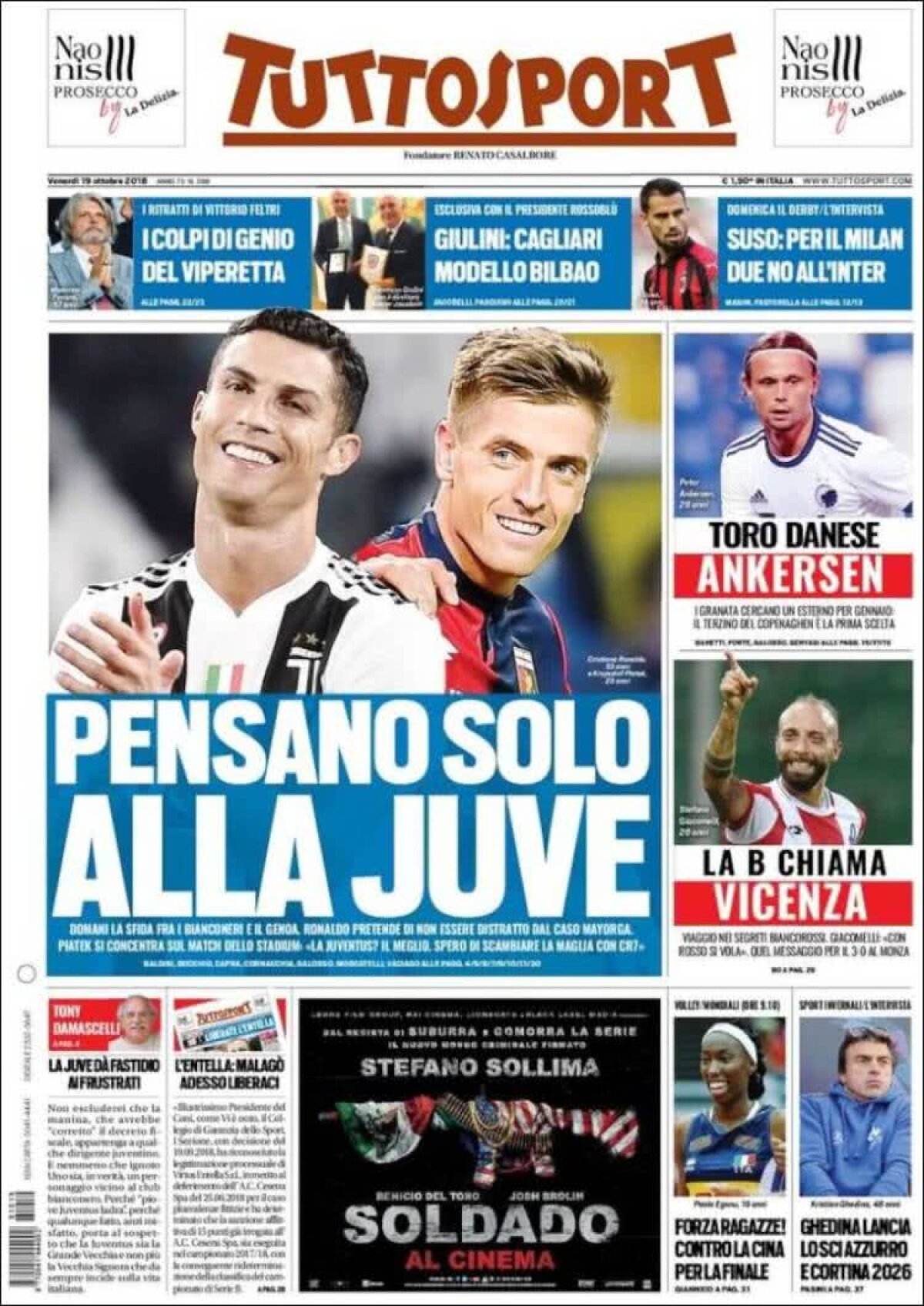 Ce scriu azi ziarele de sport din lume (19 octombrie 2018)