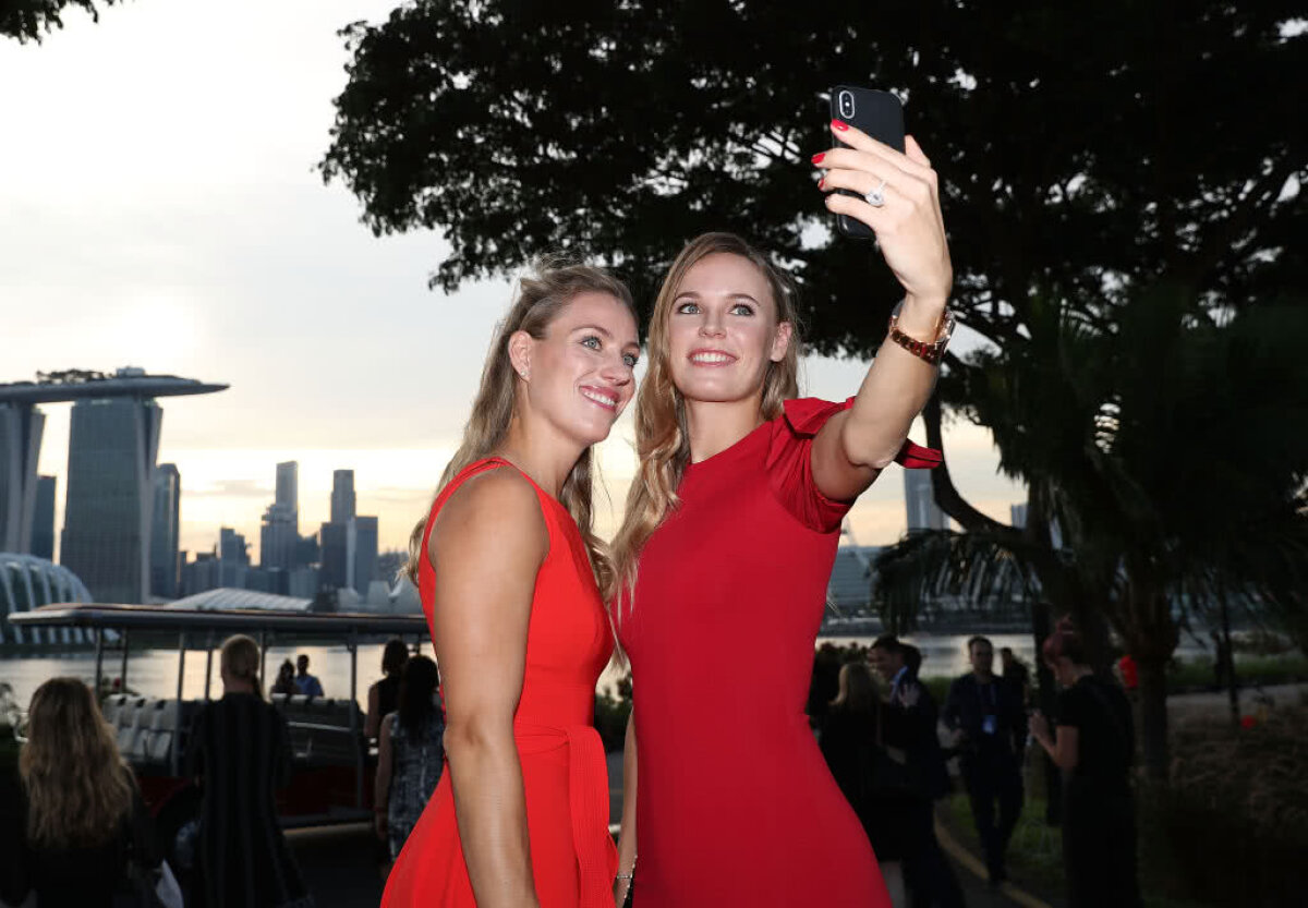 GALERIE FOTO Participantele la Turneul Campioanelor au făcut ravagii pe podiumul de defilare » Caroline Wozniacki a atras toate privirile