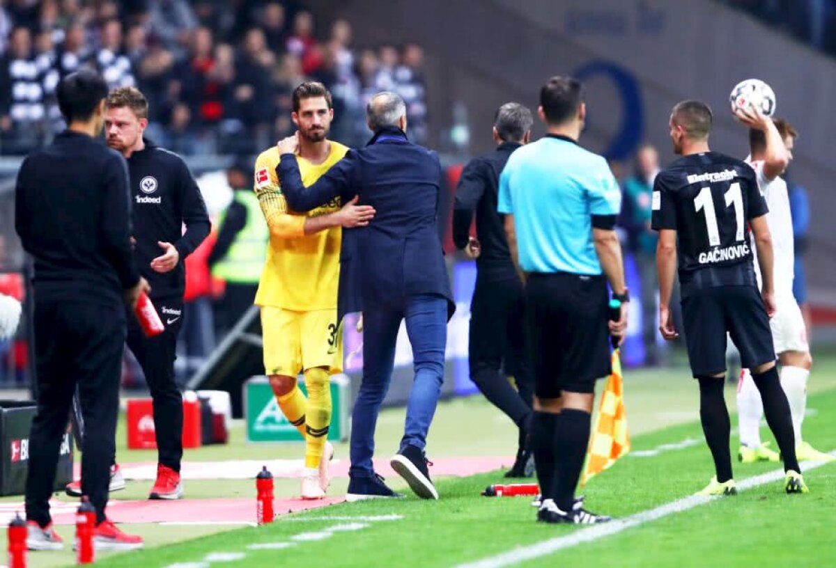 FOTO Neverosimil! Luka Jovic, posibil adversar al României U21, a marcat 5 goluri într-un meci de Bundesliga » Reușite din "Foarfecă", cu stângul, dreptul și capul 