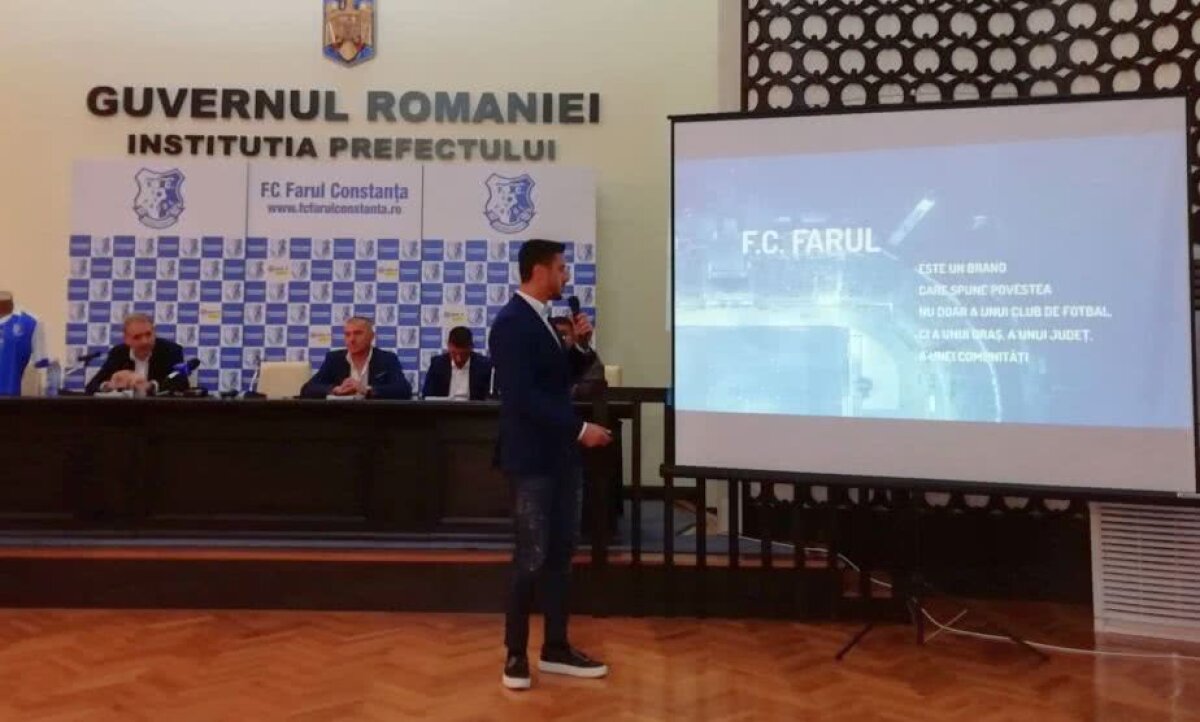 FOTO Marica și-a prezentat proiectul la Farul: "Suntem o asociația sportivă non-profit cu trei membri!" » Când vrea să câștige Liga 1