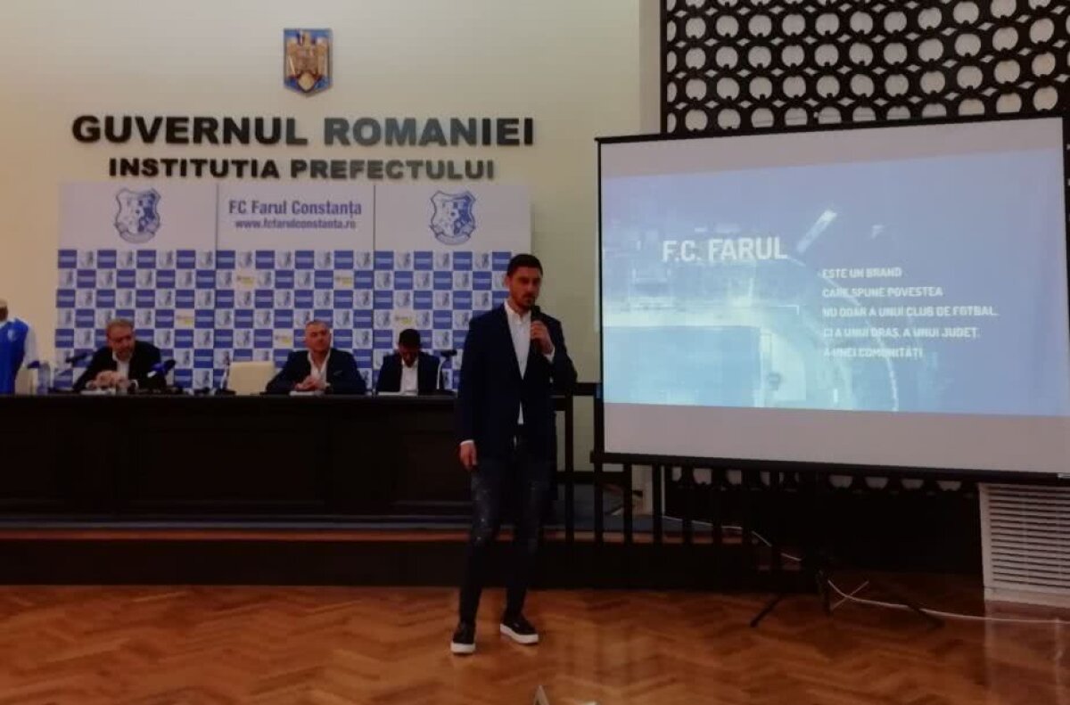 FOTO Marica și-a prezentat proiectul la Farul: "Suntem o asociația sportivă non-profit cu trei membri!" » Când vrea să câștige Liga 1