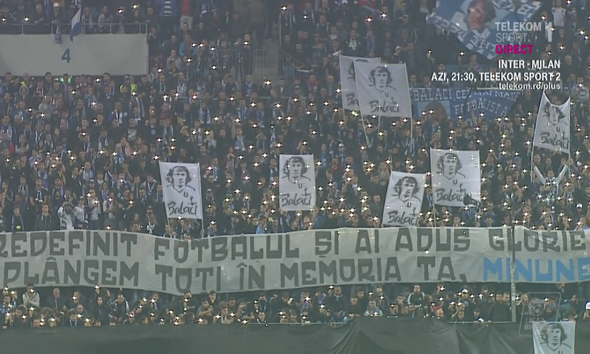 CRAIOVA - FCSB 2-1 // VIDEO+FOTO Primul meci pe "Oblemenco" fără marele Ilie Balaci: lacrimi și lumini, un cor impresionant și omagiul fotbaliștilor