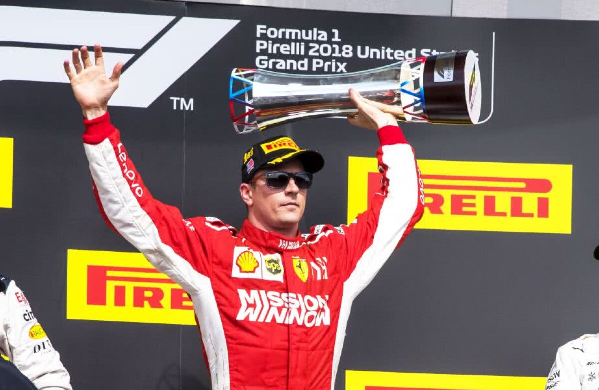 Marele Premiu al Statelor Unite // Victorie de adio pentru Kimi Raikkonen » Finlandezul se impune în State și îi interzice deocamdată titlul lui Hamilton
