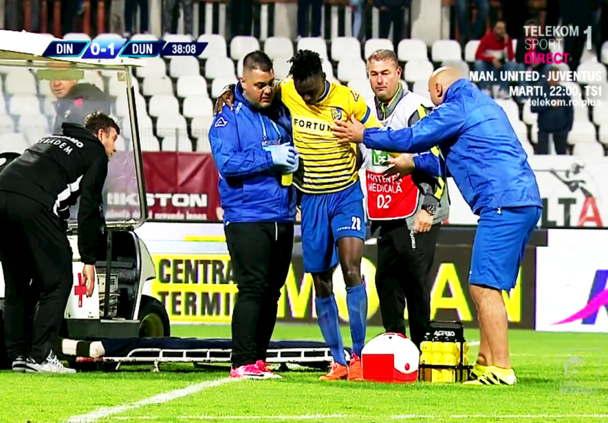 DINAMO - DUNĂREA CĂLĂRAȘI // FOTO Mediop Ndiaye a scăpat singur spre poarta lui Dinamo și a fost doborât » Verdictul lui Crăciunescu: "A fost fault cu siguranță!"