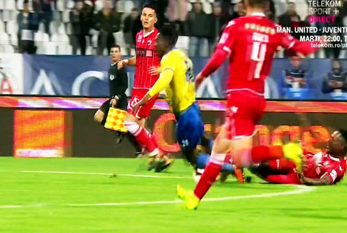 DINAMO - DUNĂREA CĂLĂRAȘI // FOTO Mediop Ndiaye a scăpat singur spre poarta lui Dinamo și a fost doborât » Verdictul lui Crăciunescu: "A fost fault cu siguranță!"