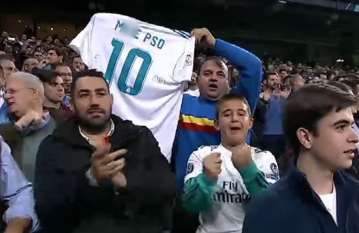VIDEO + FOTO Atenție, mesaj vulgar! Stupefacție în minutul 12 al transmisiunii de pe "Santiago Bernabeu", la Real Madrid - Plzen