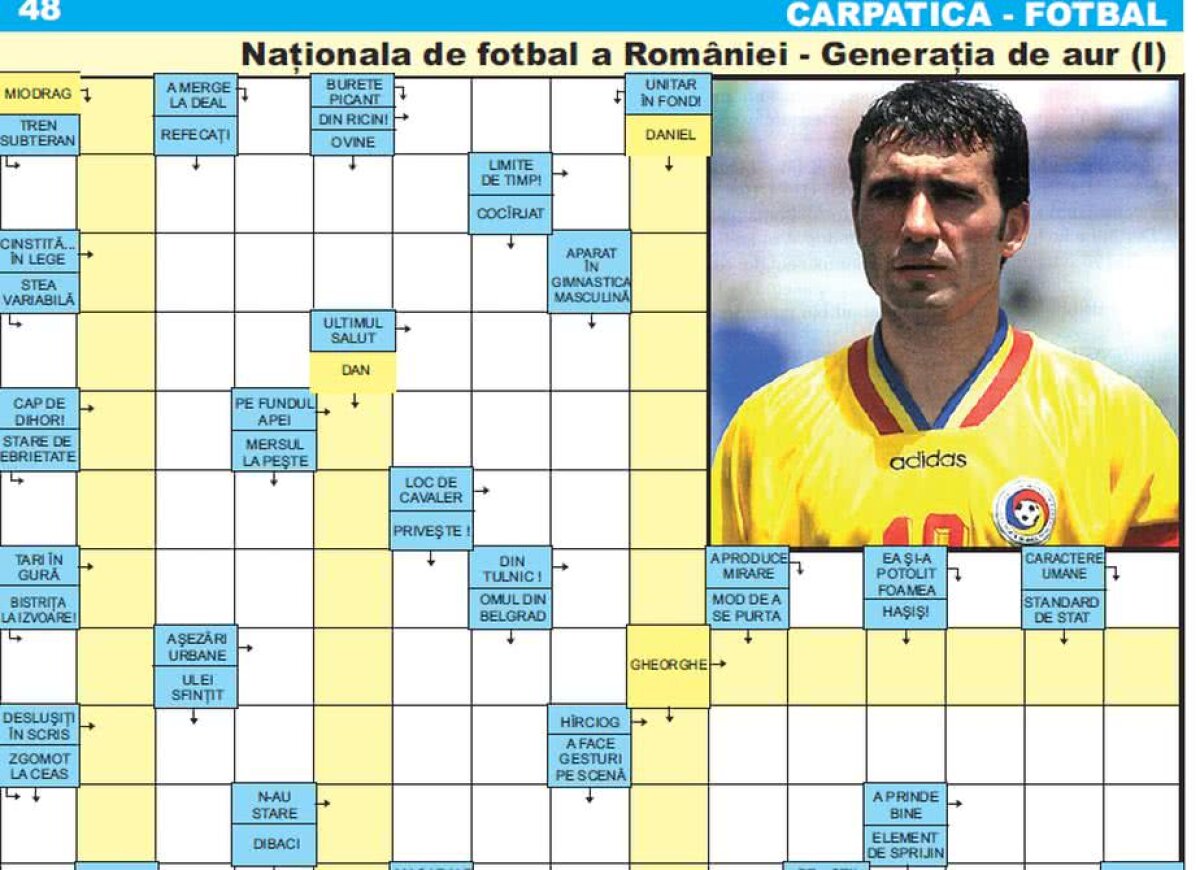 EXCLUSIV Literele reprezintă cel mai ușor adversar pentru el! Fotbalistul care creează integrame și scrie o carte: ”Le recomand jucătorilor să le completeze, îi ajută și pe teren”