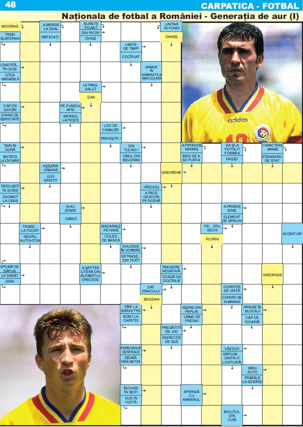 EXCLUSIV Literele reprezintă cel mai ușor adversar pentru el! Fotbalistul care creează integrame și scrie o carte: ”Le recomand jucătorilor să le completeze, îi ajută și pe teren”