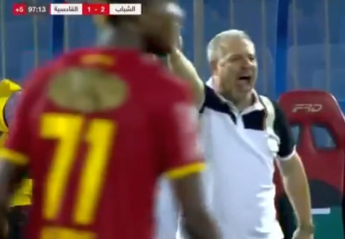 FOTO + VIDEO Imagini incredibile din Arabia Saudită: Șumudică a făcut circ cu arbitrul, apoi i s-a făcut rău! » Prima reacție: "Țin o dietă, am avut o cădere de calciu și de glicemie"