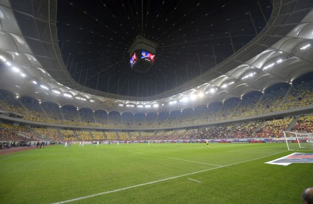 FCSB - FC VOLUNTARI » FOTO Arena Națională n-a schimbat nimic: asistență rușinoasă la meciul FCSB-ului