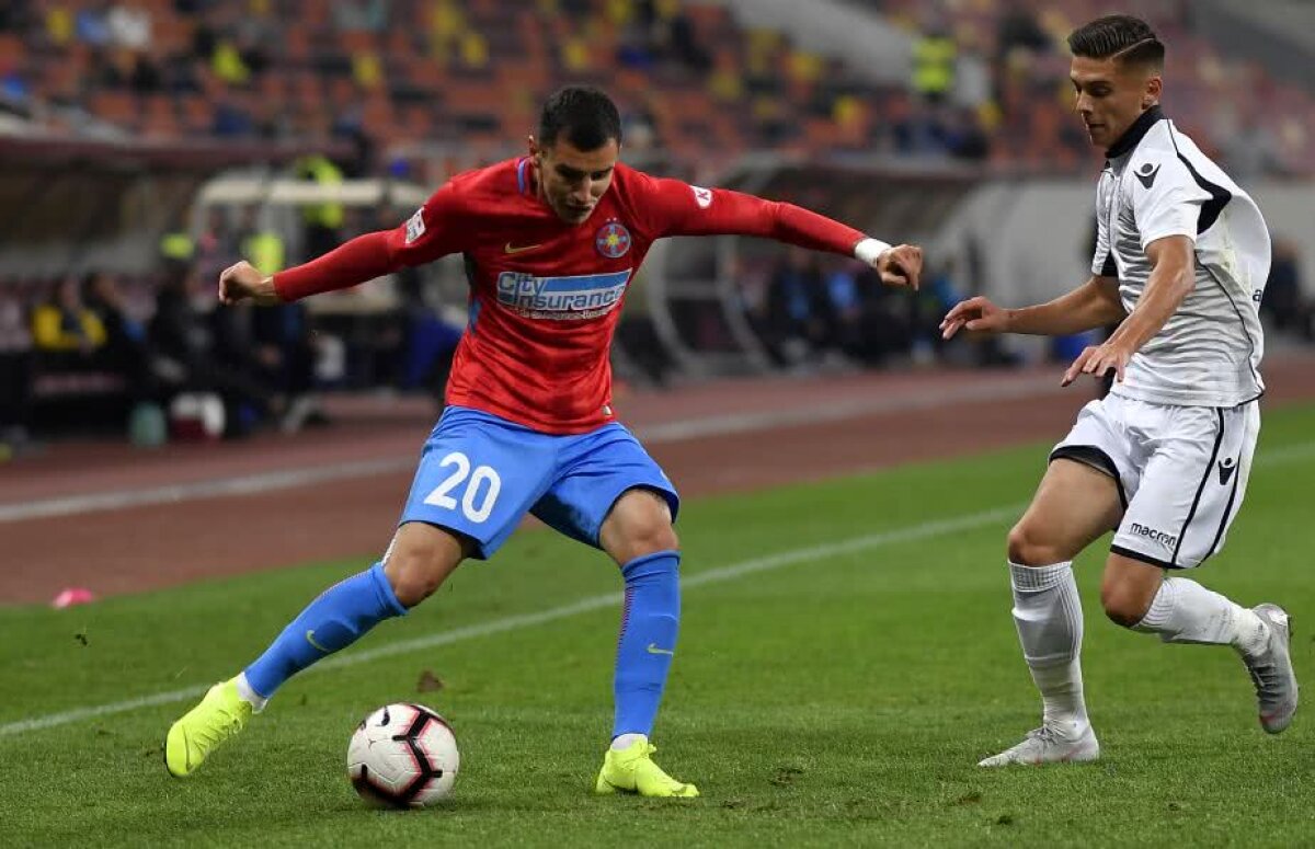 FCSB - FC VOLUNTARI 2-1 // VIDEO+FOTO "Dubla" lui Gnohere o readuce pe FCSB pe primul loc! Roș-albaștrii au avut mari emoții în final