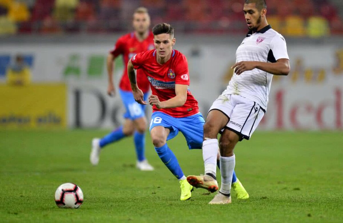 FCSB - FC VOLUNTARI 2-1 // VIDEO+FOTO "Dubla" lui Gnohere o readuce pe FCSB pe primul loc! Roș-albaștrii au avut mari emoții în final