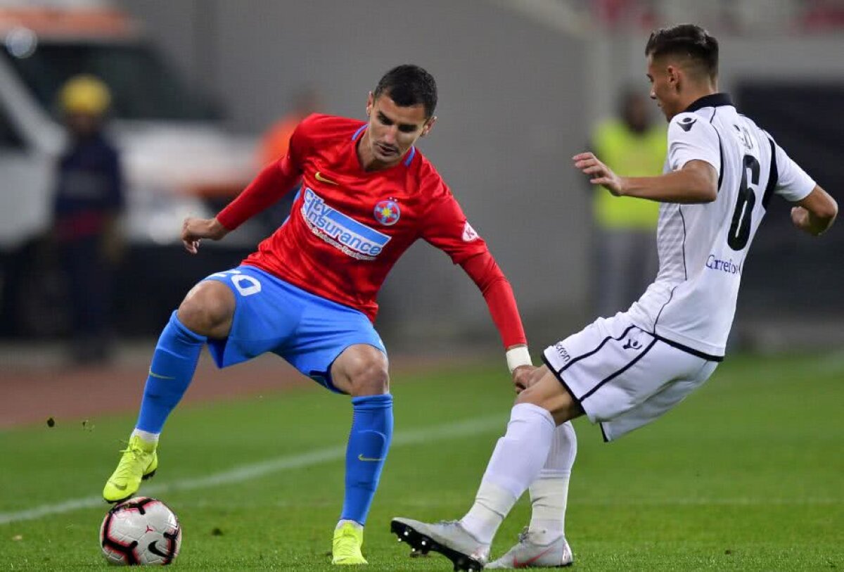 FCSB - FC VOLUNTARI 2-1 // VIDEO+FOTO "Dubla" lui Gnohere o readuce pe FCSB pe primul loc! Roș-albaștrii au avut mari emoții în final