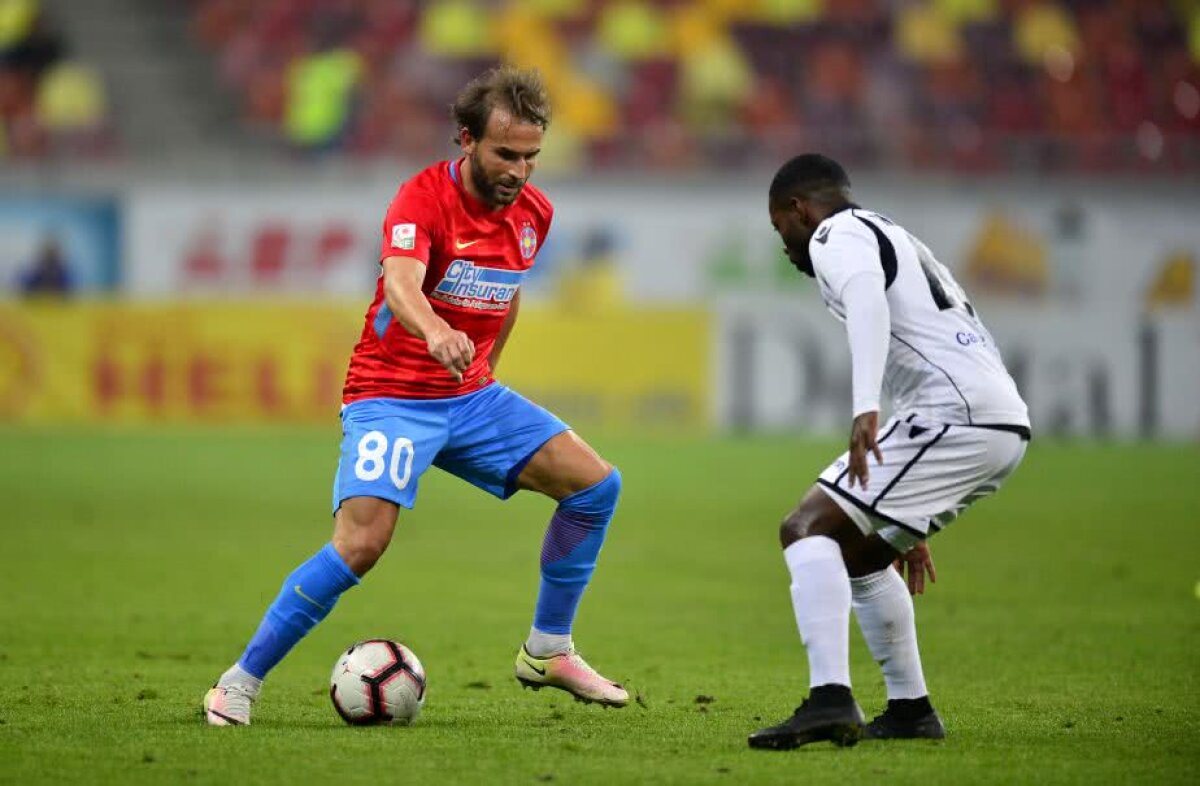 FCSB - FC VOLUNTARI 2-1 // VIDEO+FOTO "Dubla" lui Gnohere o readuce pe FCSB pe primul loc! Roș-albaștrii au avut mari emoții în final