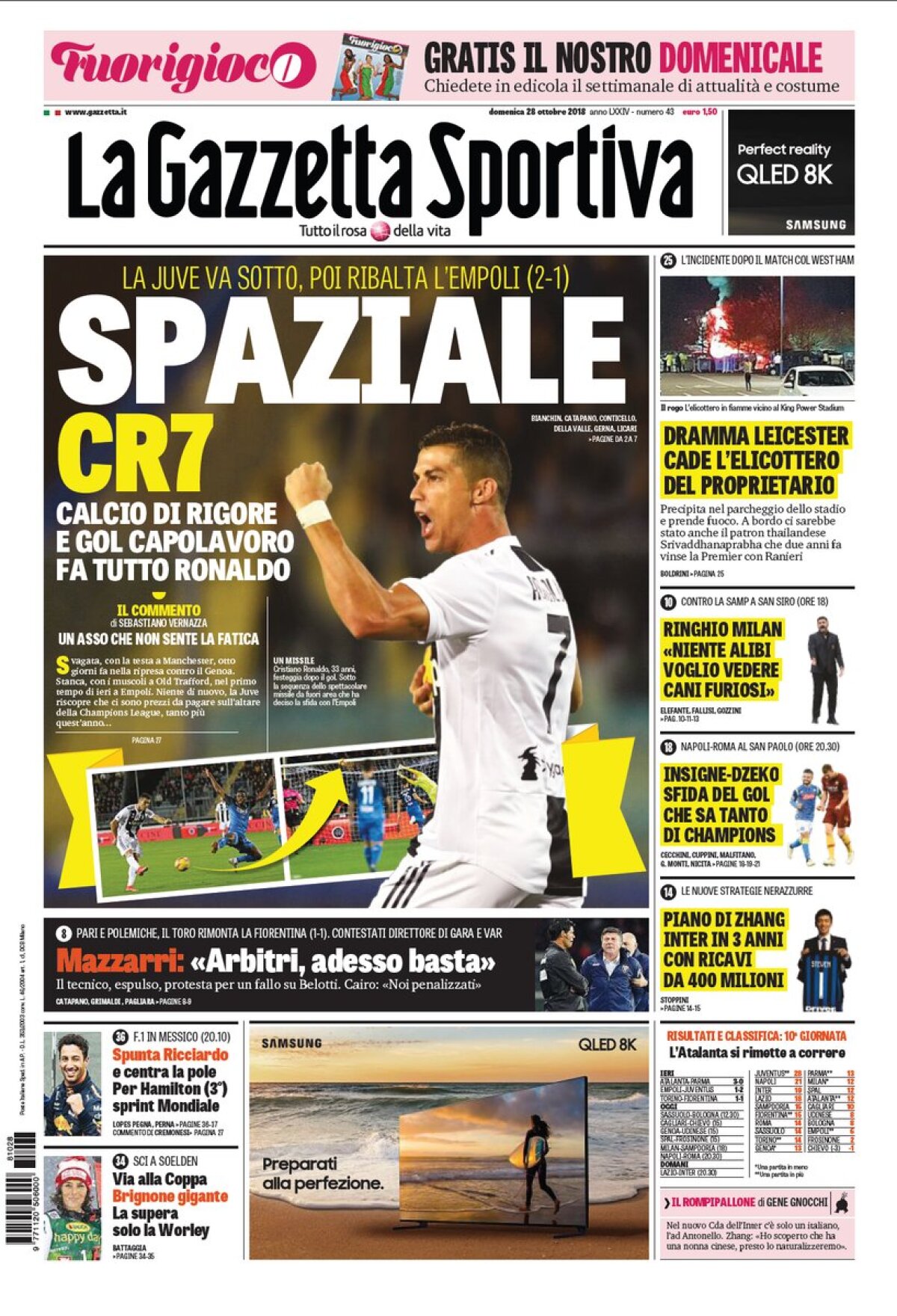 Ce scriu azi ziarele de sport din lume (28 octombrie 2018)