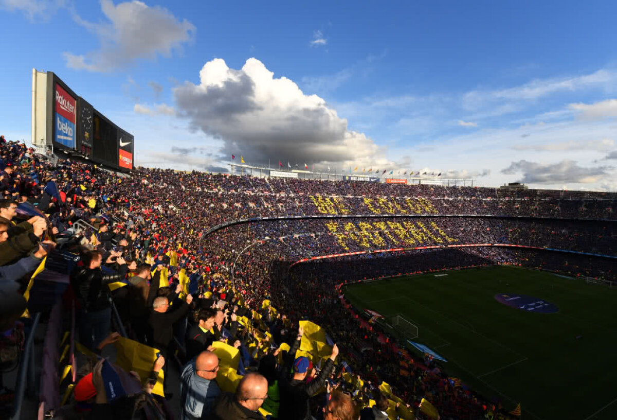 EL CLASICO, BARCELONA - REAL MADRID // GALERIE FOTO + VIDEO Camp Nou impresionant: "Noi colorăm fotbalul" » Mozaic copleșitor în culorile Barcelonei și ale Cataloniei 