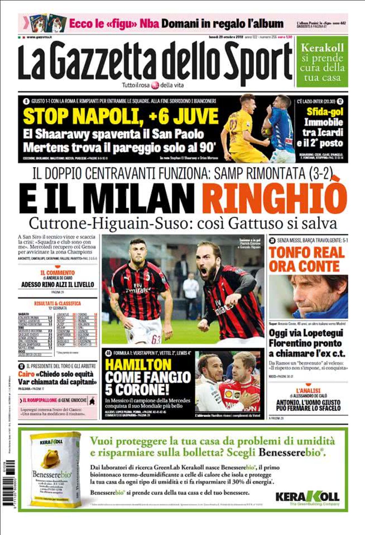 Ce scriu azi ziarele de sport din lume (29 octombrie 2018)