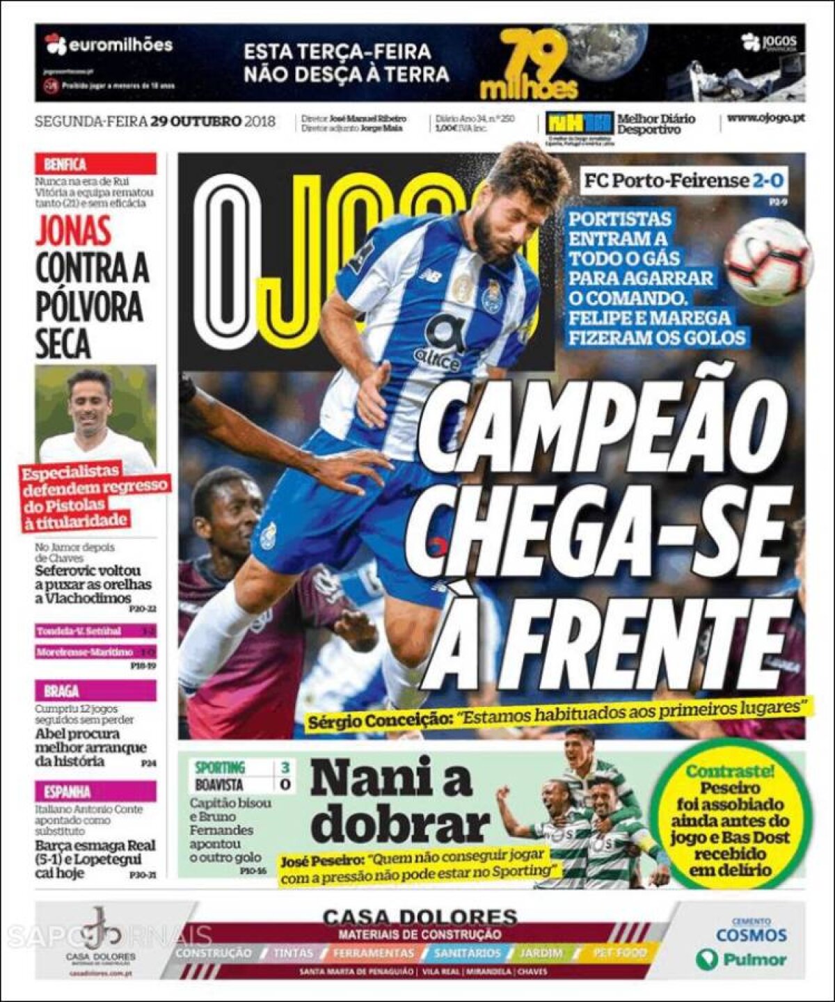 Ce scriu azi ziarele de sport din lume (29 octombrie 2018)