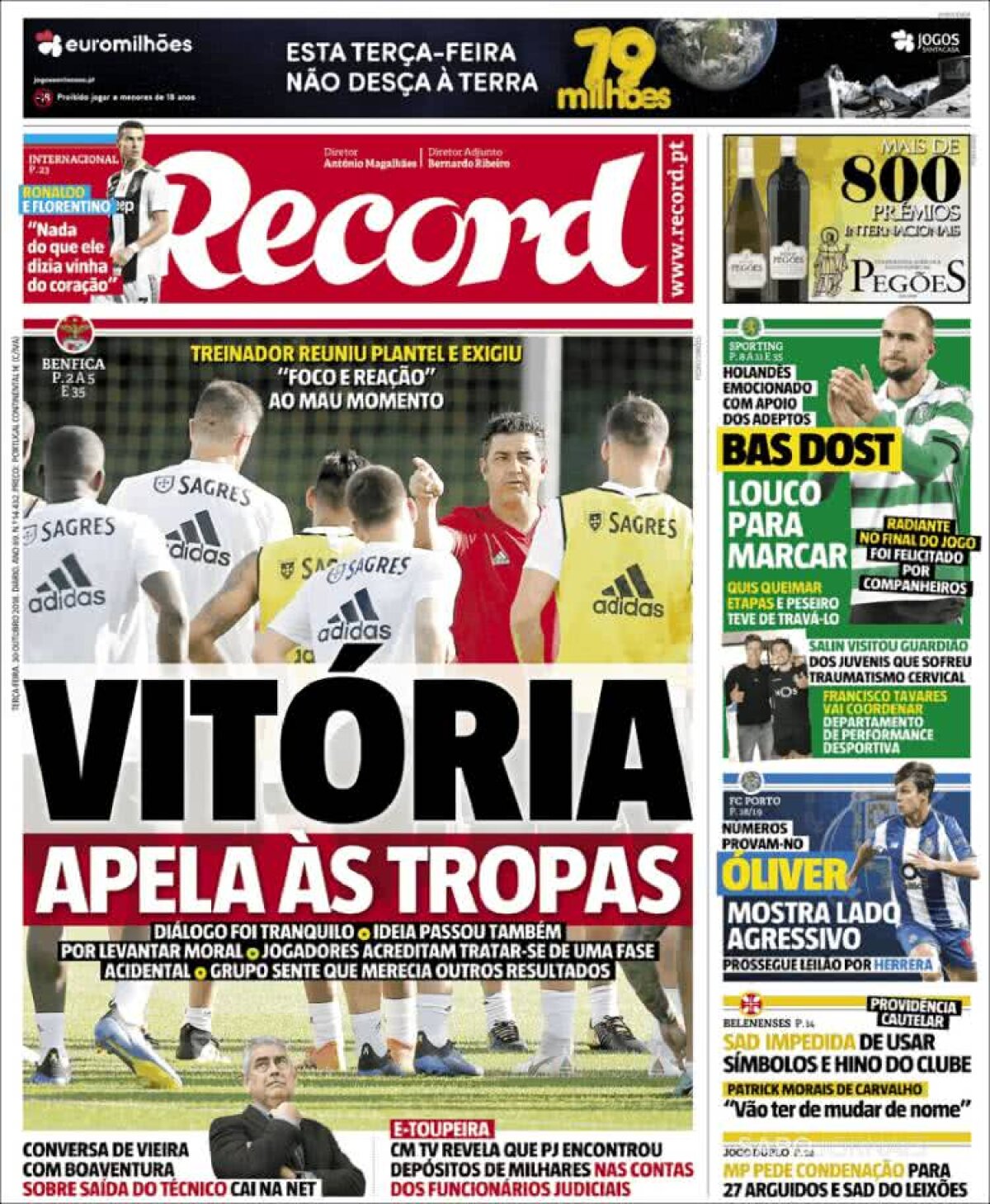 Ce scriu azi ziarele de sport din lume (30 octombrie 2018)