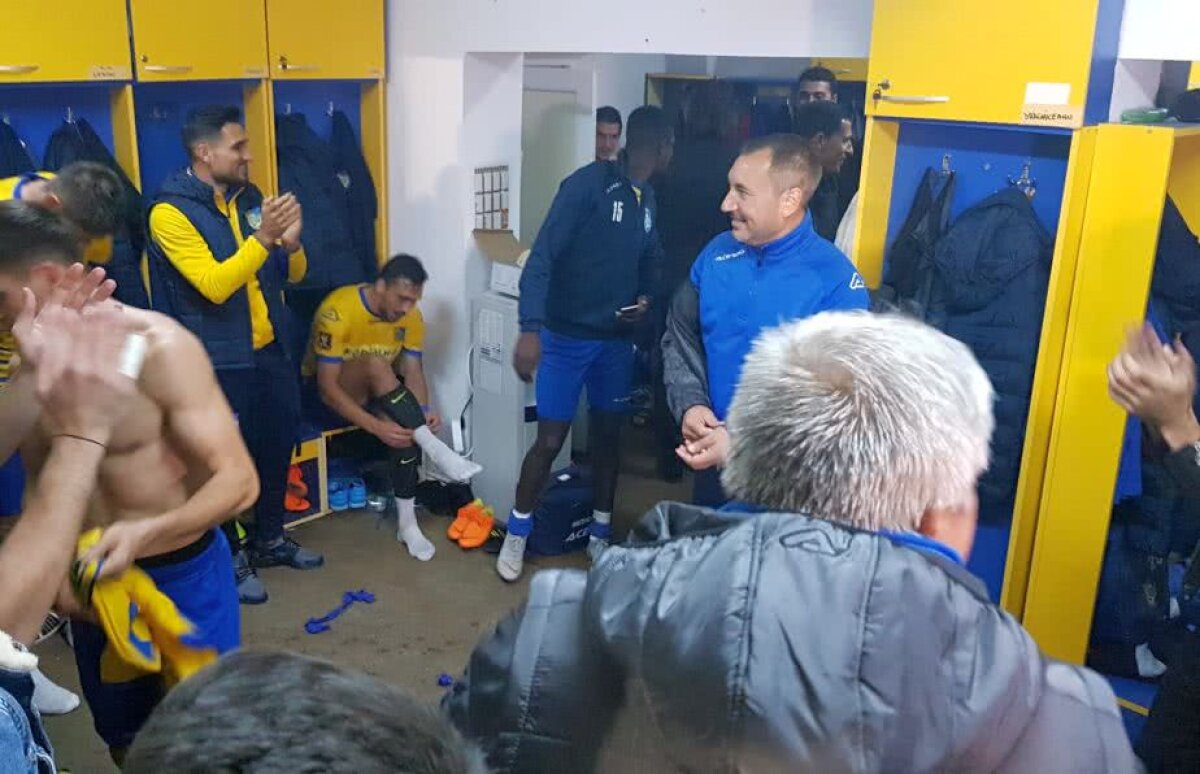 DUNĂREA CĂLĂRAȘI - FCSB 2-1 // FOTO + VIDEO Delir în vestiar! Dan Alexa și jucătorii săi au pornit fiesta după ce au eliminat-o pe FCSB din Cupă » Ce au scandat