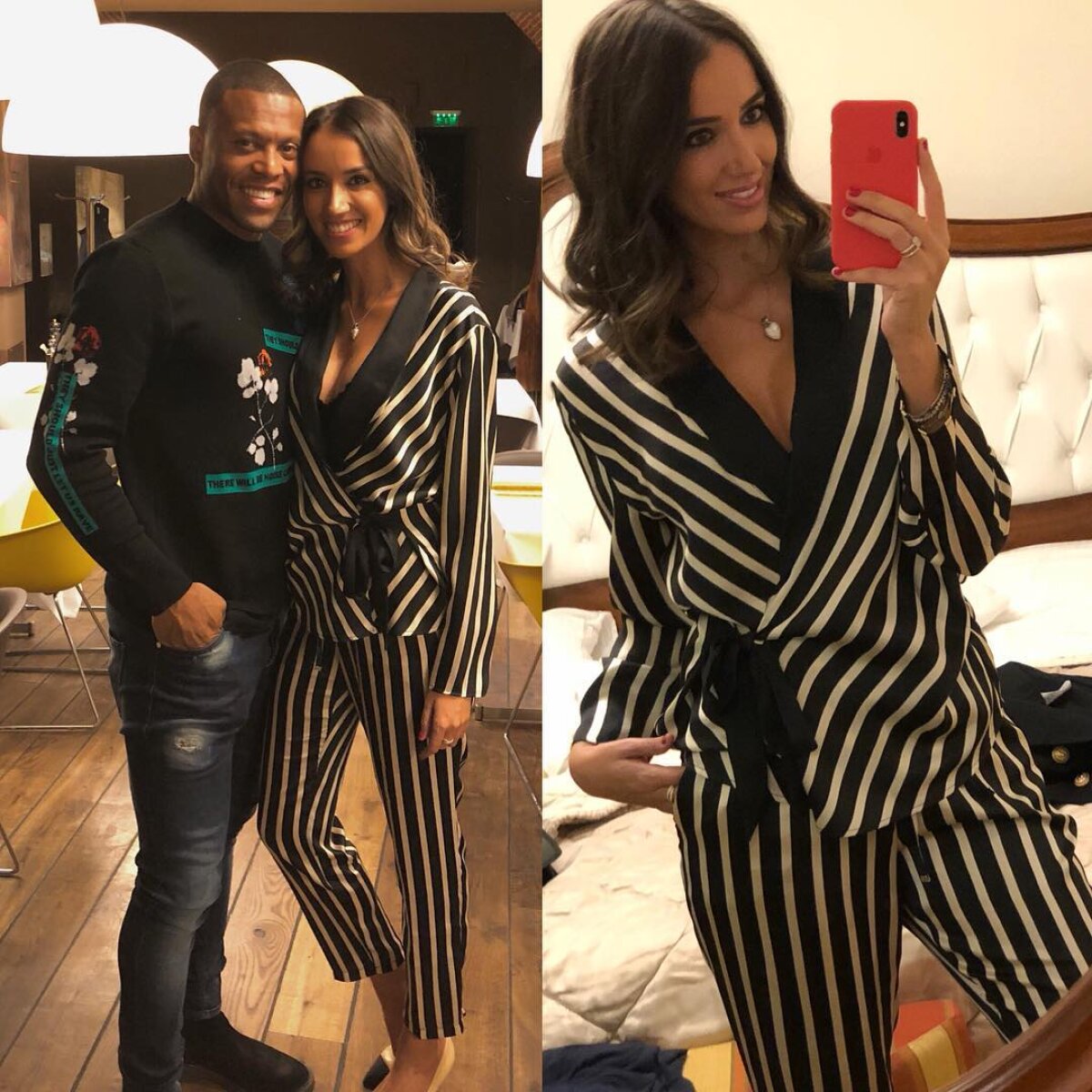 FOTO Ea îi alină suferința lui Julio Baptista! Brazilianul e umilit la CFR, dar e așteptat acasă de o frumusețe rară