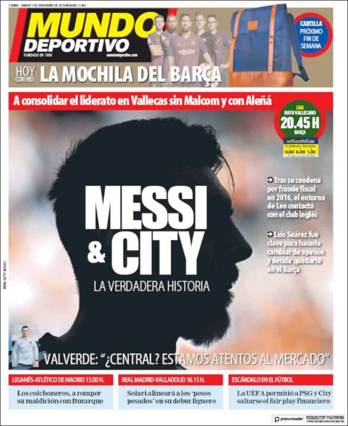 Ce scriu azi ziarele de sport din lume (3 noiembrie 2018)