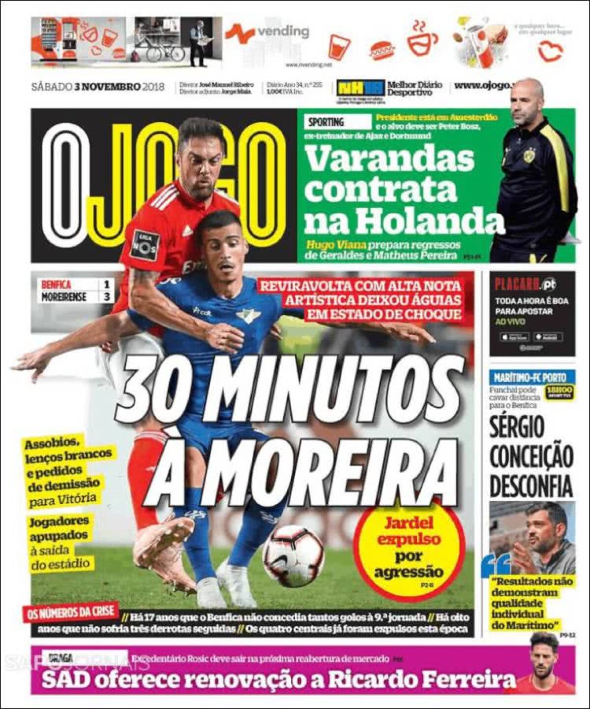 Ce scriu azi ziarele de sport din lume (3 noiembrie 2018)